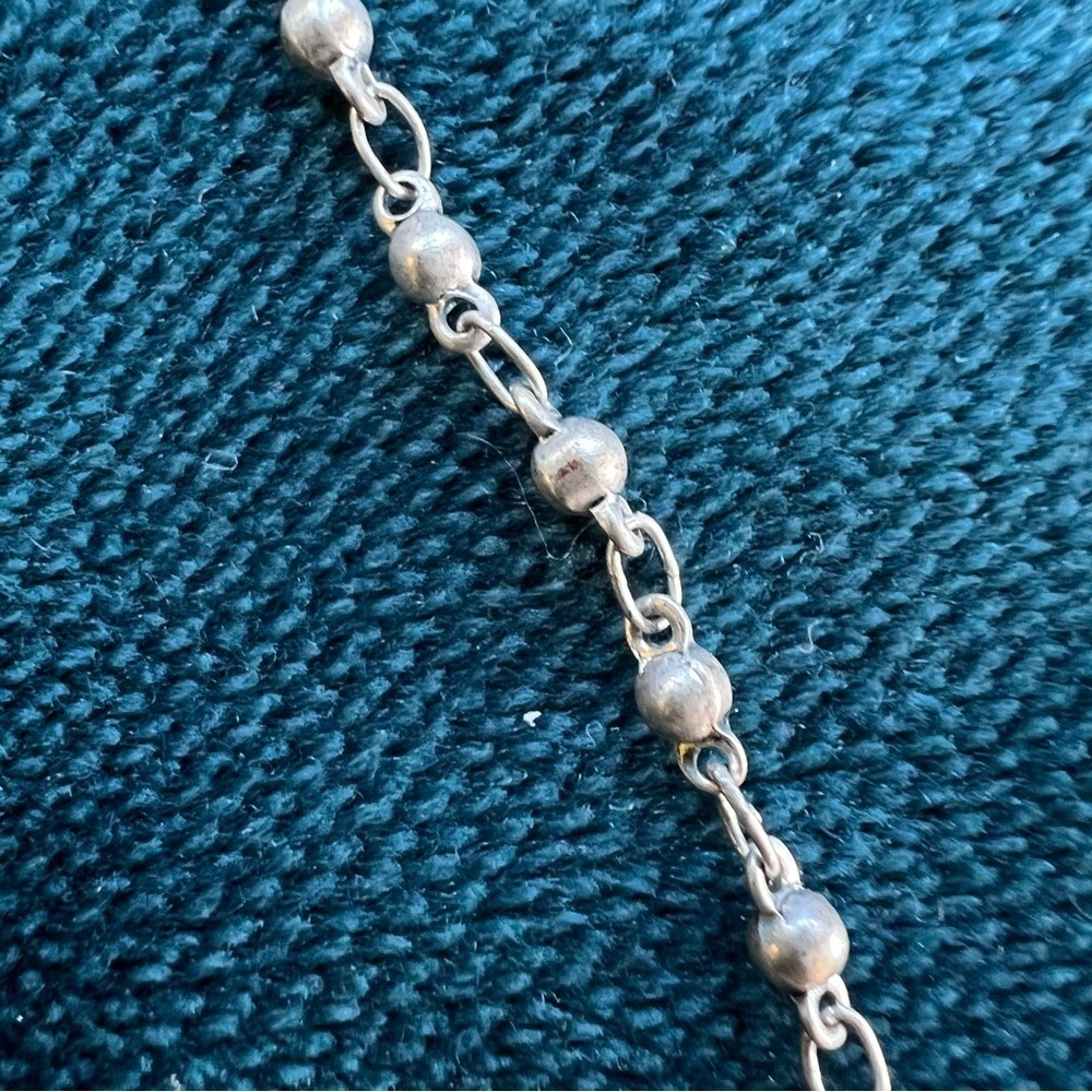 Sterling Silver Rose Quartz Solid Block Clouds Ne… - image 4